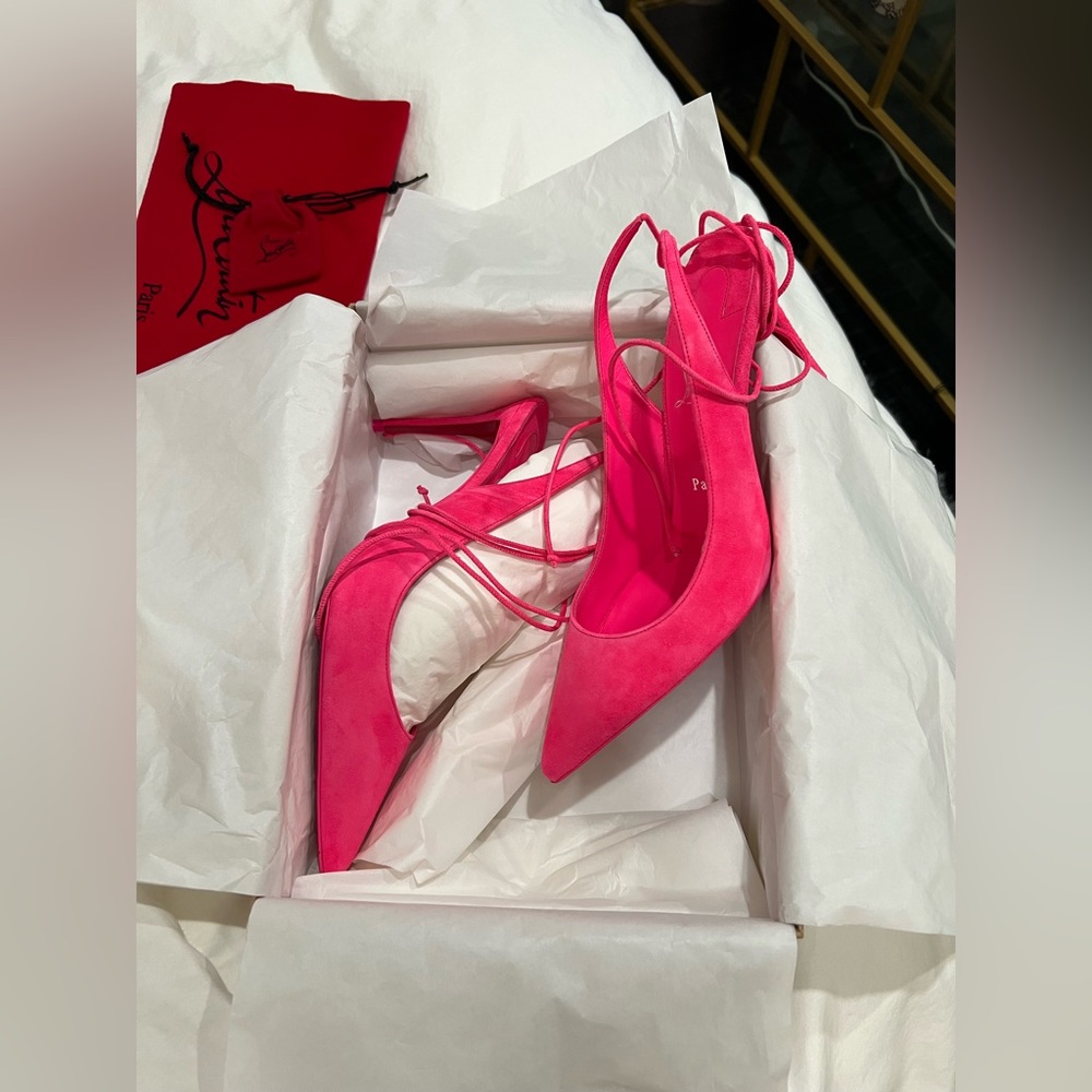 Christian Louboutin Lace Up Kate Pump